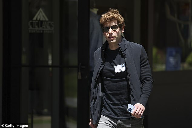 Sam Altman, CEO of OpenAI, walks from lunch during the Allen & Company Sun Valley Conference
