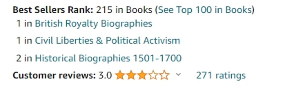 Endgame has now dropped to 215 in the Amazon bestseller list compared to 174 yesterday. The book is now on the table behind the activity book Things To Do While You Poo On The Loo and children's titles such as Dormouse Has a Cold, the Beano annual, Diary of a Wimpy Kid, and Stick Man. It also trails biographies from Britney Spears,  Matthew Perry and Chris Kamara; and cookbooks from Mary Berry, Rick Stein, and Tom Kerridge.