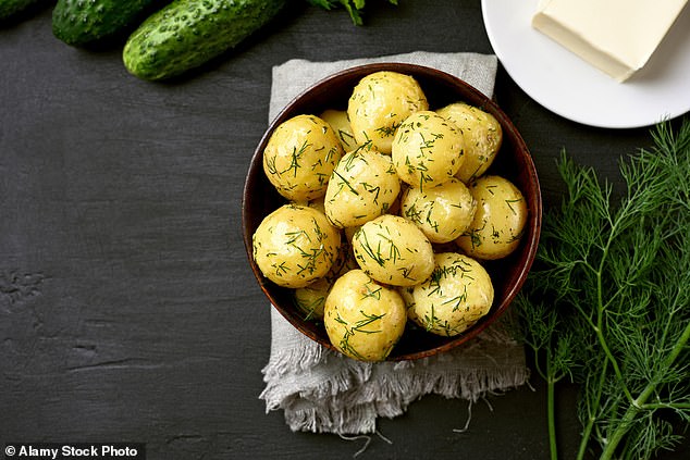 Boiled potatoes like these are best when they don't fall apart so avoid floury potatoes like King Edwards and pick waxier varieties instead